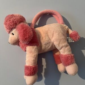 Russ Pink Plush Poodle Bag
